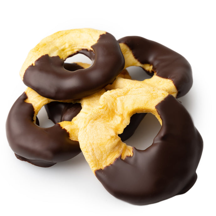 Chocolate apple rings