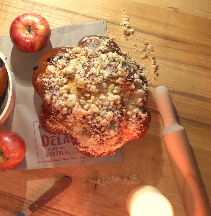 Challah crumble à la vanille